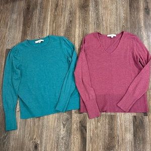 2 Loft Medium sweaters